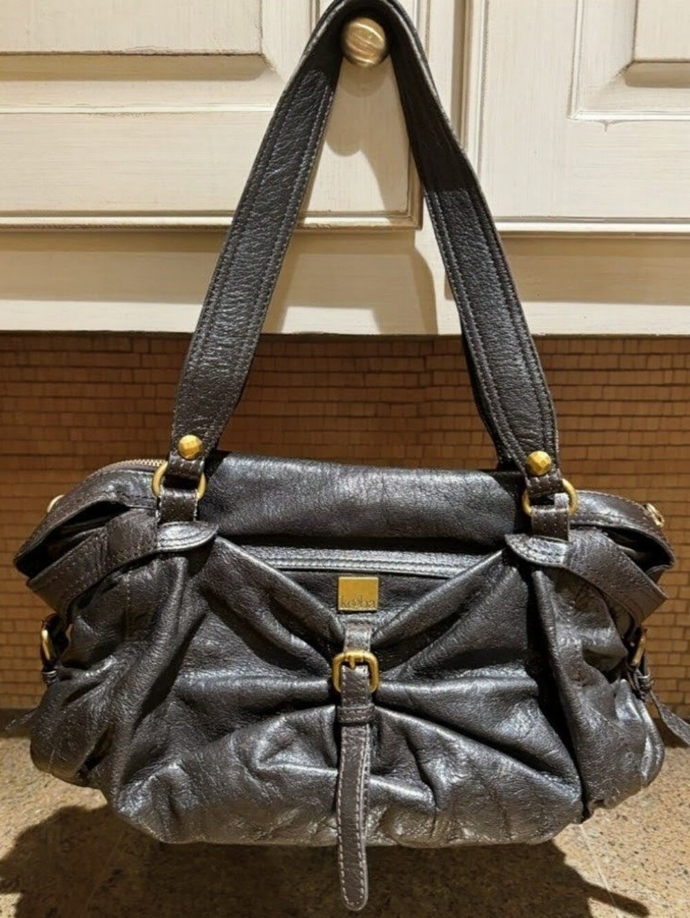 Kooba large Leather Satchel/Shoulder Bag